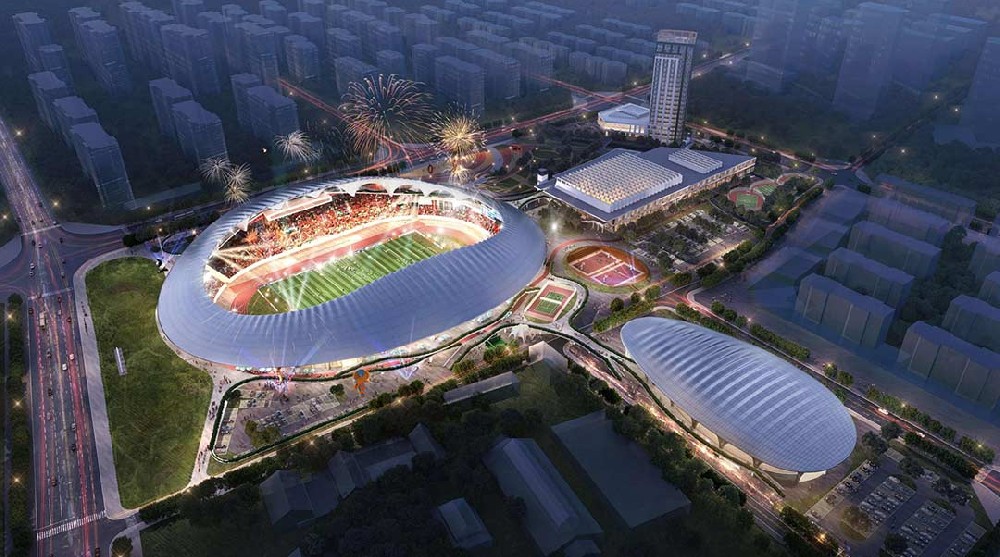 山東蓬萊體育場施工進(jìn)度大揭秘！