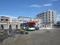 安陽市北廠街、彰德路公交充電樁雨棚膜結(jié)構(gòu)接近尾聲
