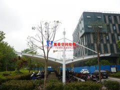 膜結(jié)構(gòu)雙挑自行車(chē)棚