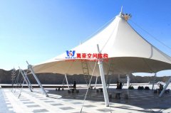 張拉膜涼亭有什么優(yōu)點？一般張拉膜結(jié)構(gòu)涼亭價格是多少？